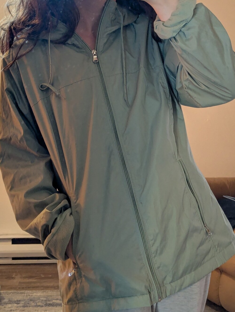 Calvin Klein Light Sage Fleece Jacket
